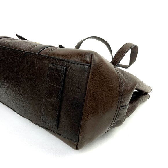 Frye CLAUDE Tote Shopper Business Shoulder Bag Leather Chocolate Brown - Picture 7 of 16